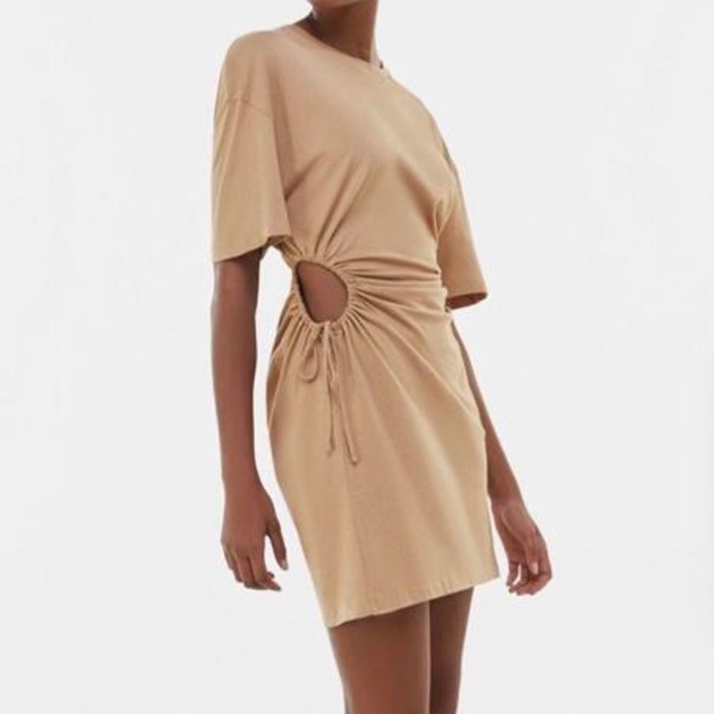 Bershka side cut out T-shirt dress